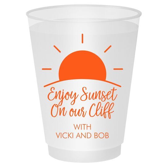 Enjoy Sunset on our Cliff Shatterproof Cups